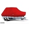 Eevelle Boat Cover BAY BOAT Rounded Bow, Center Console, TTop Inboard Fits 28ft 6in L up to 120in W Red WSBCCTT28120-RED - alternate 1